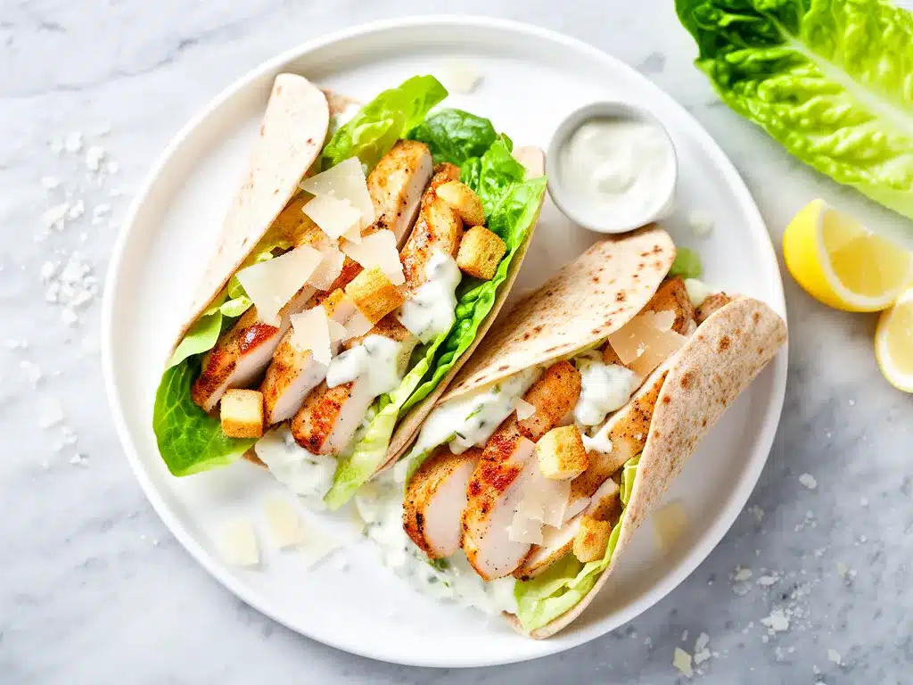 Back-to-School Chicken Caesar Wraps Easy Make-Ahead Lunch Recipe 4 Back-to-School Chicken Caesar Wraps preparation steps