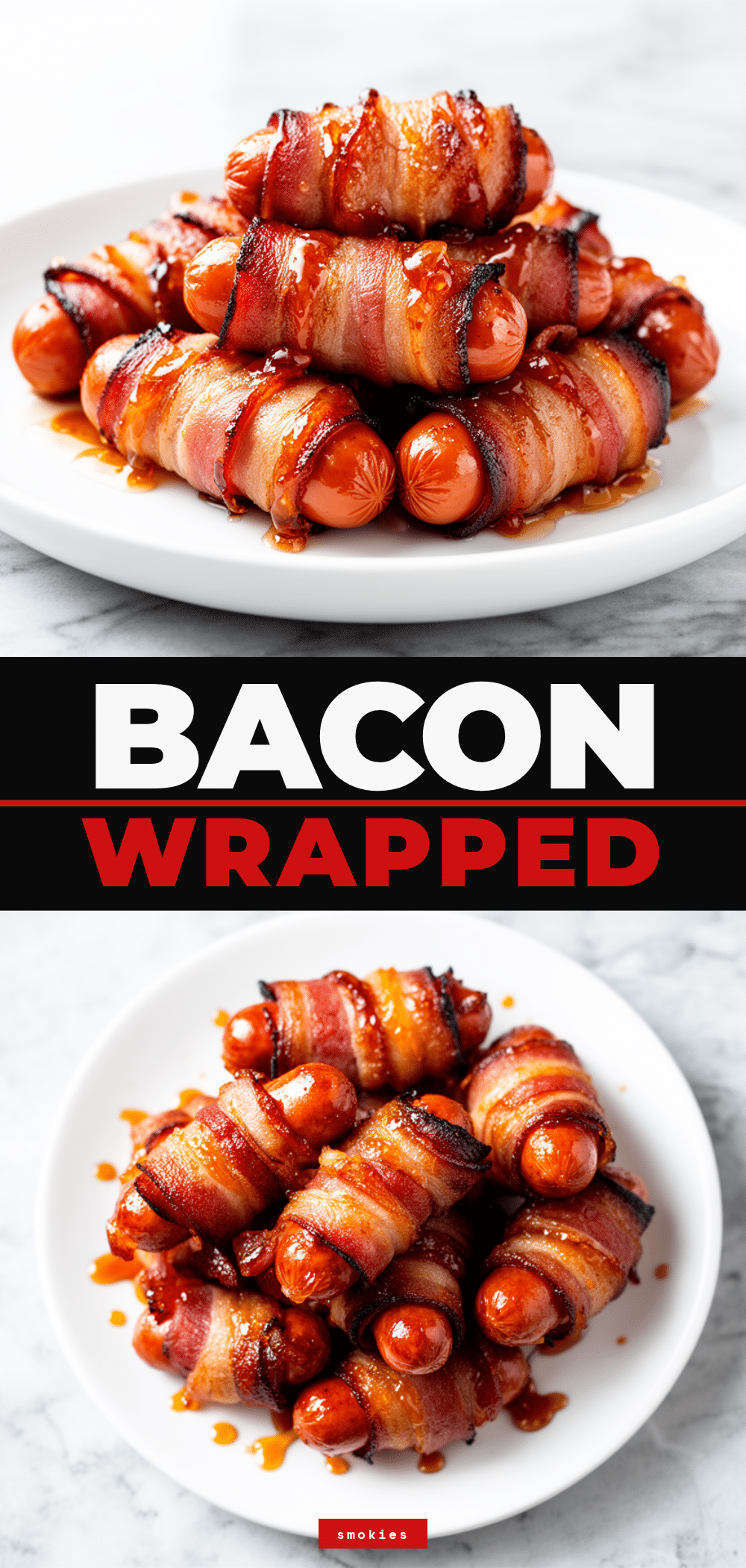 Bacon Wrapped Smokies: Best Easy Brown Sugar Glaze 5 bacon wrapped smokies recipe