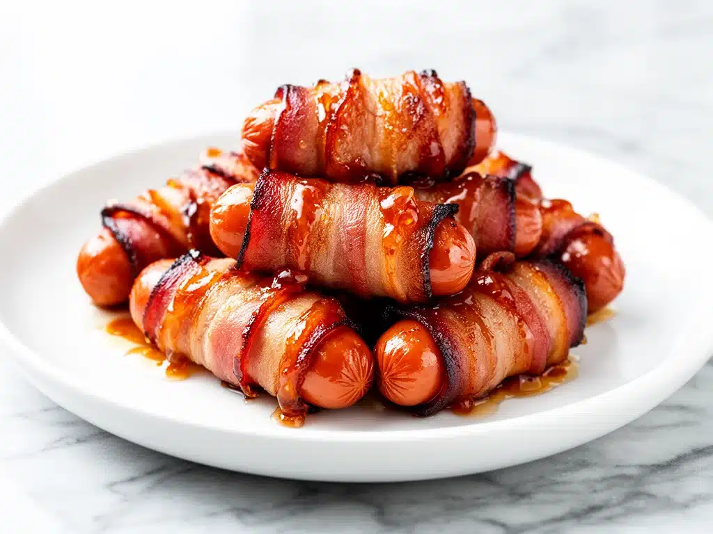 bacon wrapped smokies - featured image