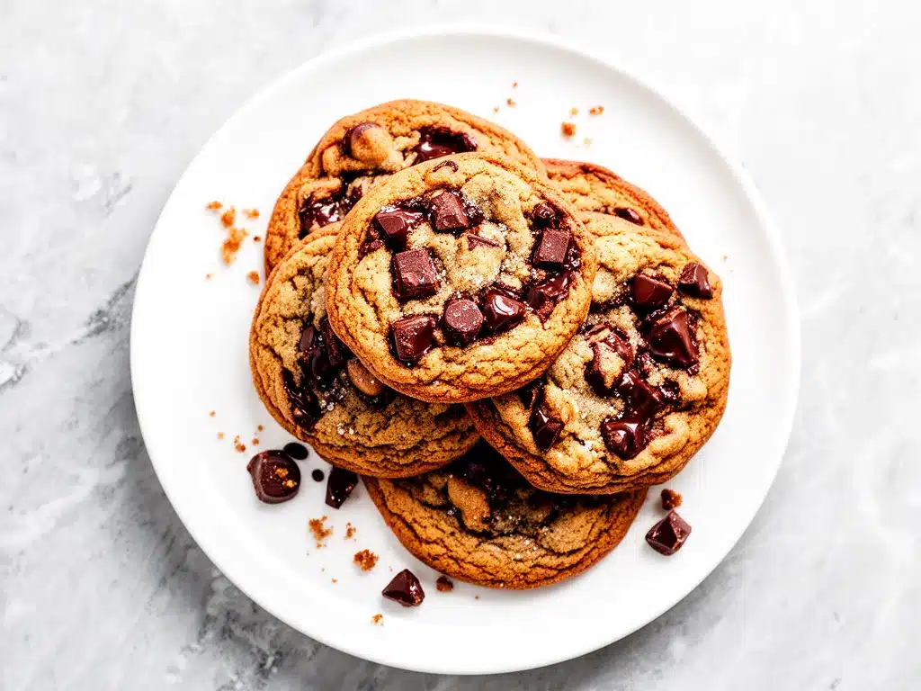 Bakery-Style Chocolate Chunk Cookies Recipe Easy Thick Gooey Centers 4 bakery-style chocolate chunk cookies preparation steps