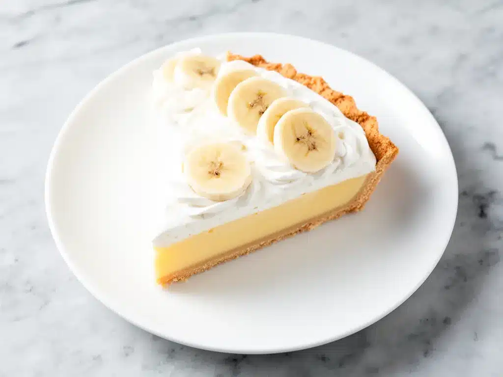 Classic Banana Cream Pie Recipe with Easy Homemade Vanilla Wafer Crust Everyone Loves 4 banana cream pie preparation steps