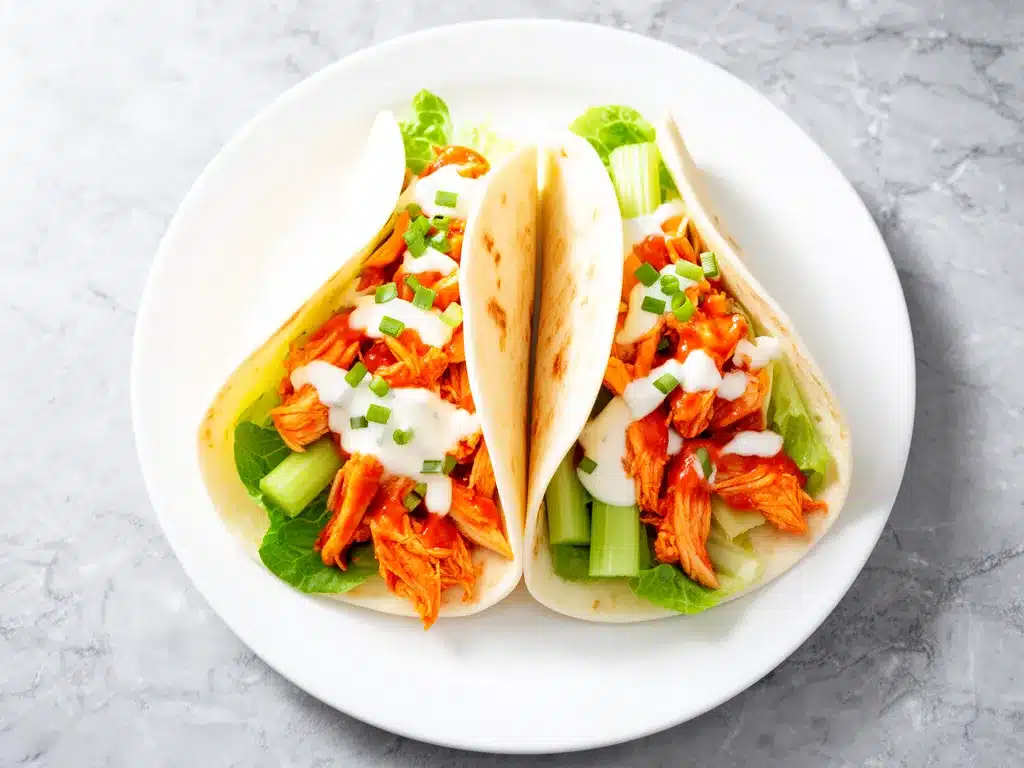 Buffalo Chicken Wraps Recipe Easy Back-to-School Lunch Ideas 4 Buffalo Chicken Wraps preparation steps