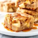 caramel apple blondies - featured image