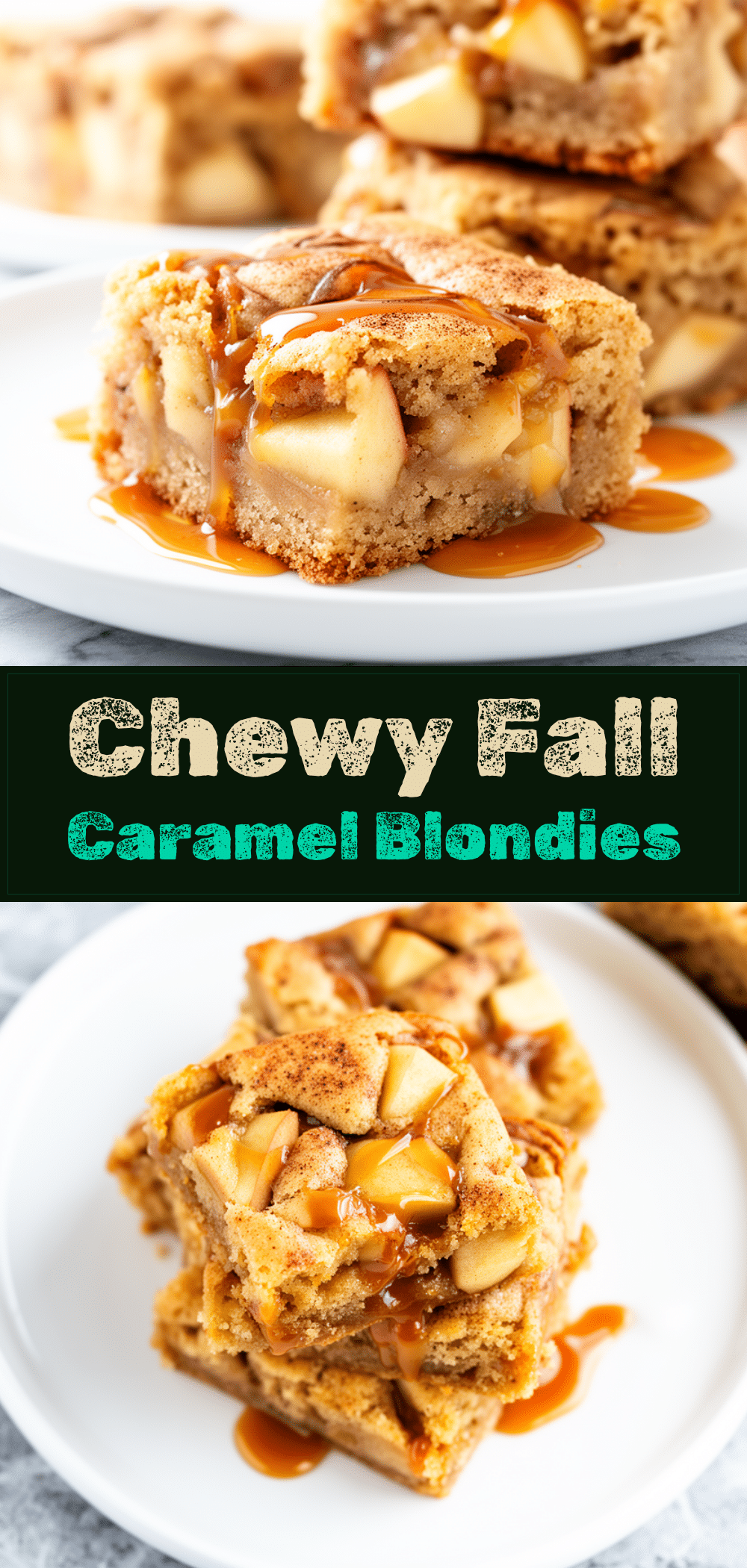 Fall Caramel Apple Blondies Recipe Easy Homemade Treat to Make on Repeat 5 caramel apple blondies recipe