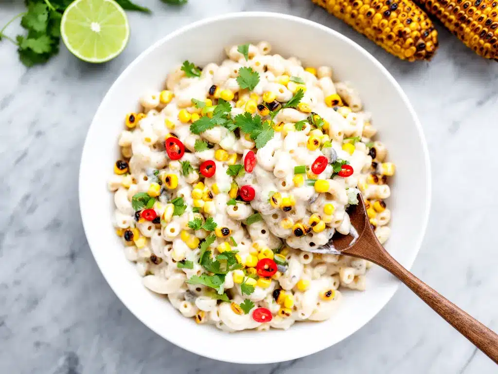 Charred Street Corn Pasta Salad: Best Summer Potluck Recipe 4 charred street corn pasta salad preparation steps