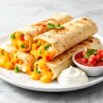 cheesy quesadilla roll-ups - featured image