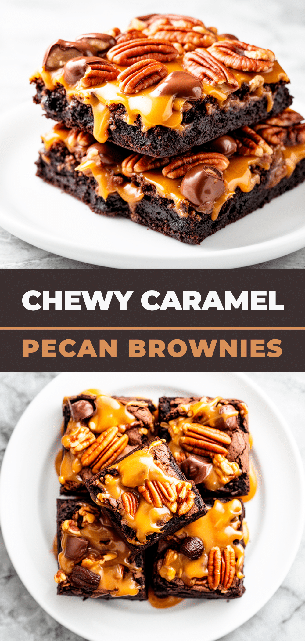 Chewy Caramel Pecan Turtle Brownies Recipe 5 Easy Ingredients to Make on Repeat 5 chewy caramel pecan turtle brownies recipe
