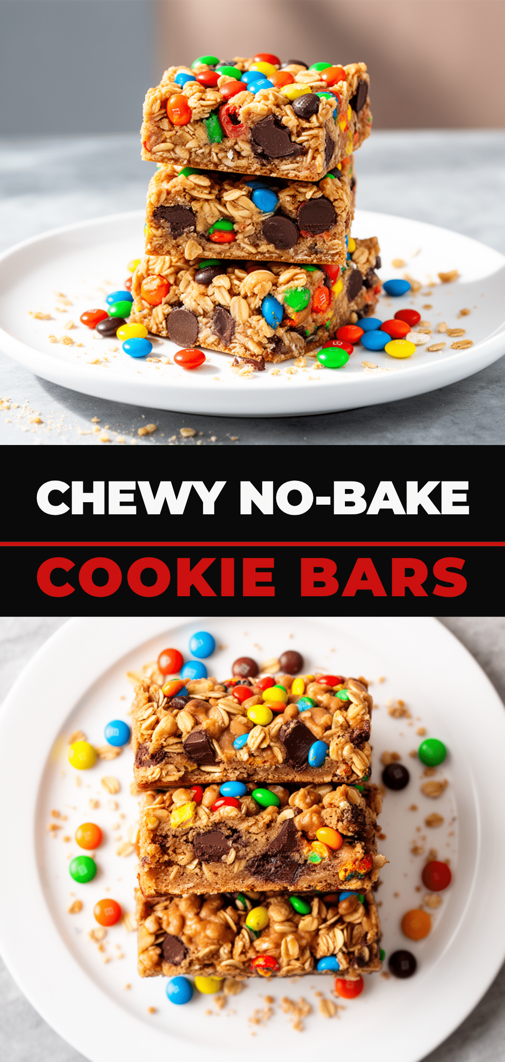 Chewy No-Bake Monster Cookie Bars Recipe Easy for Busy Weeknights 5 chewy no-bake monster cookie bars recipe