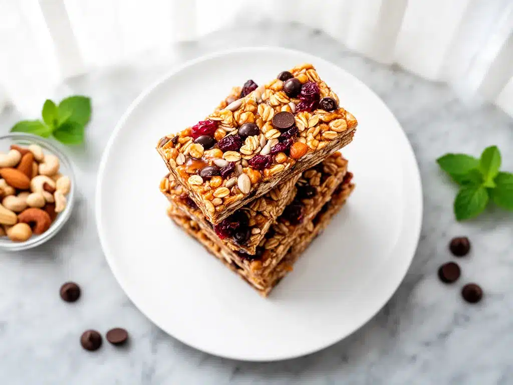 Chewy Trail Mix Granola Bars: 5-Ingredient Easy Recipe 4 chewy trail mix granola bars preparation steps