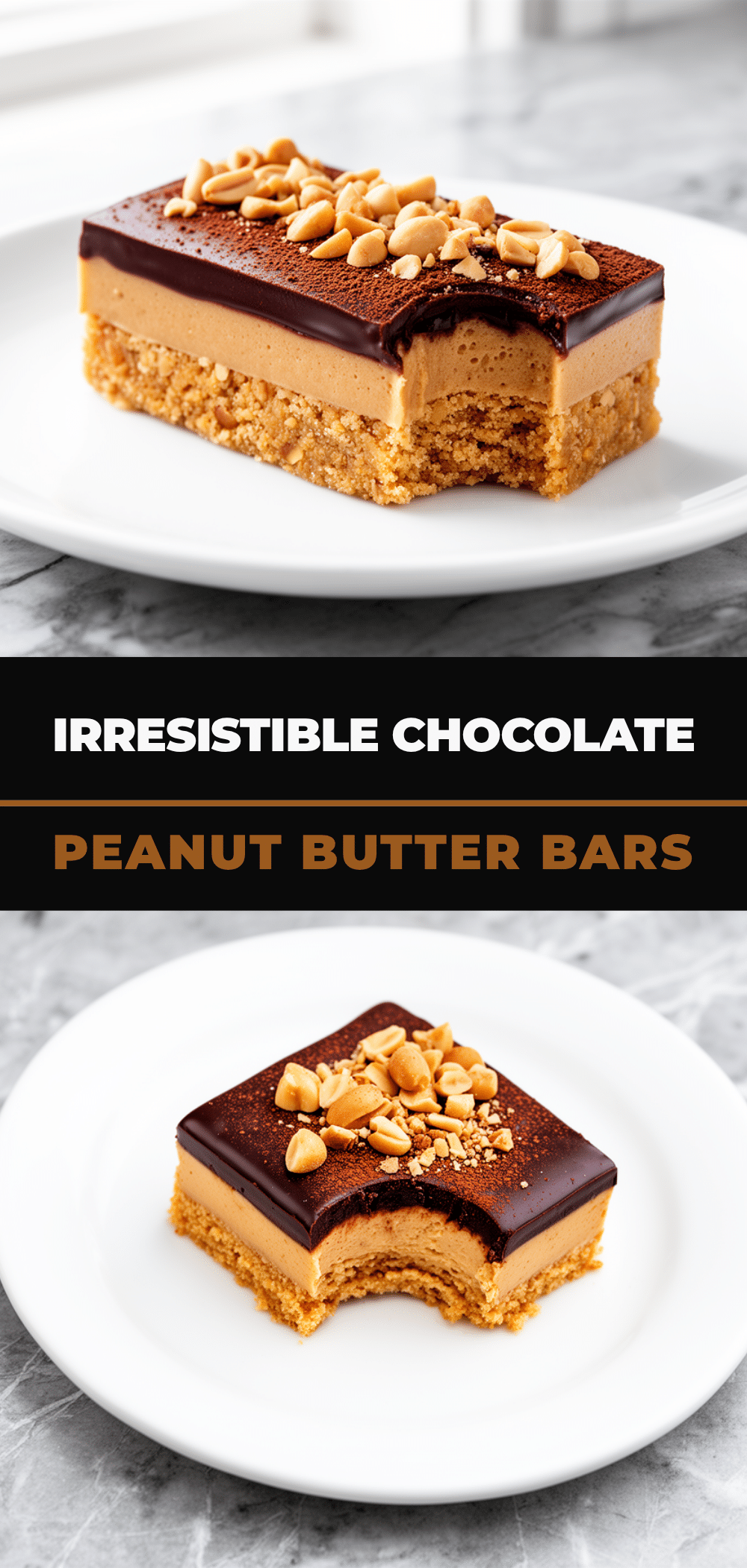 Chocolate Peanut Butter No-Bake Bars Easy Recipe with Simple Ingredients to Make on Repeat 5 chocolate peanut butter no-bake bars recipe