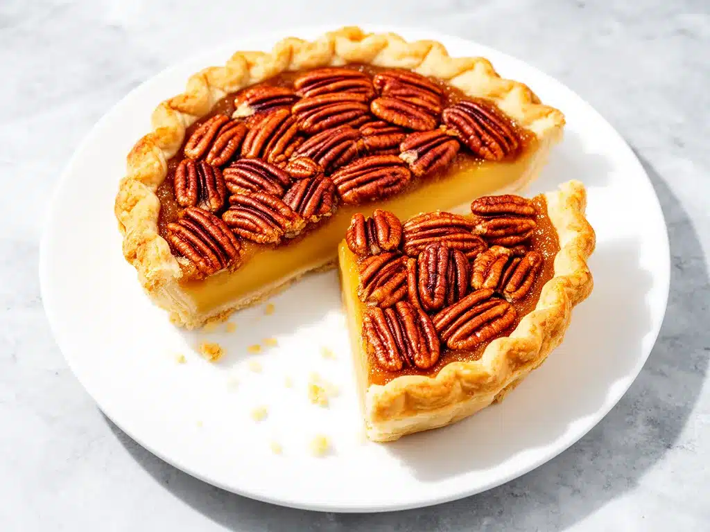 Classic Pecan Pie Recipe with Flaky Butter Crust Easy Homemade Dessert Your Family Will Crave 4 classic pecan pie recipe preparation steps