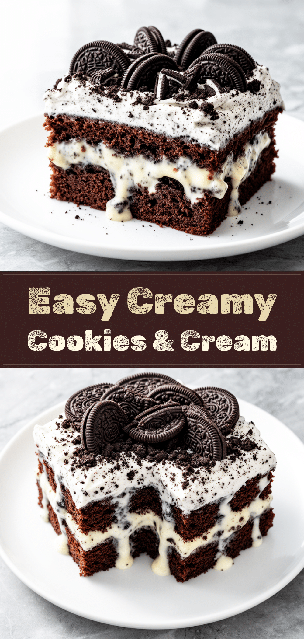 Cookies and Cream Poke Cake Recipe Easy Homemade Dessert You’ll Make on Repeat 5 cookies and cream poke cake recipe