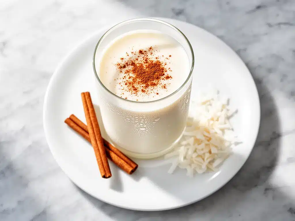 Creamy Coconut Horchata Recipe Easy Refreshing Drink for Busy Weeknights 4 creamy coconut horchata recipe preparation steps