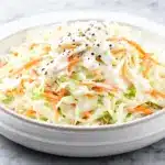 creamy coleslaw with tangy dressing - featured image