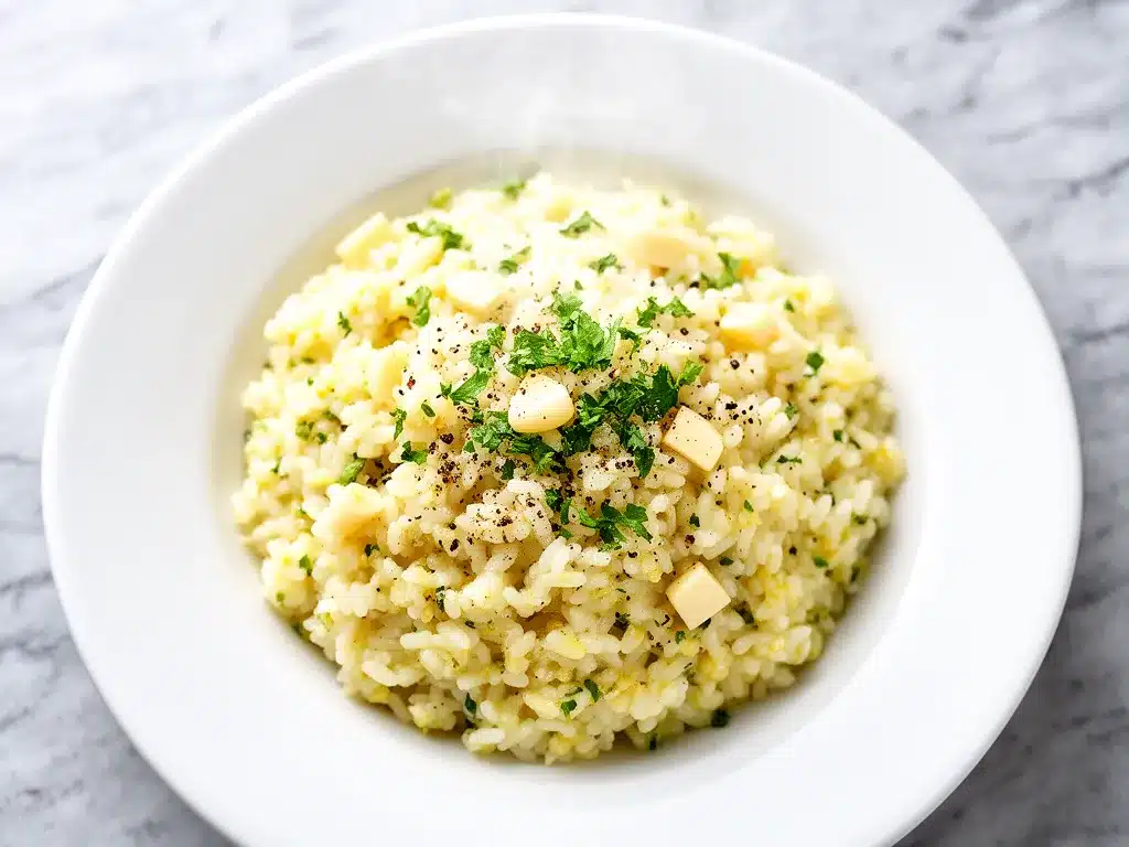 Creamy Garlic Butter Rice: Easy 5-Ingredient Side 4 creamy garlic butter rice preparation steps