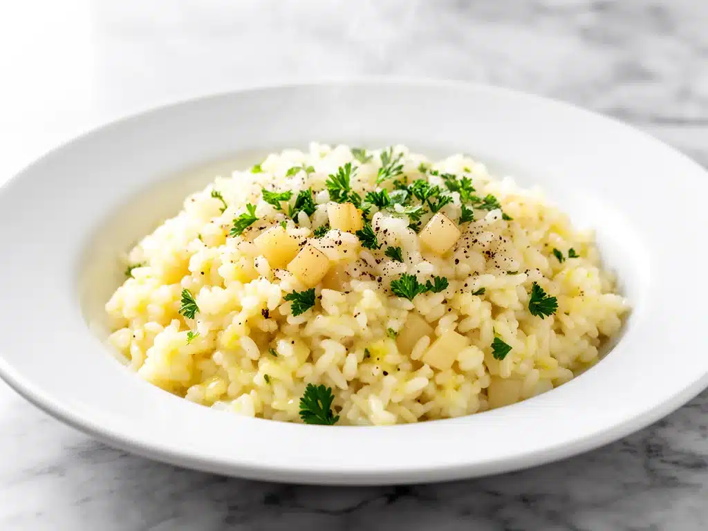 creamy garlic butter rice - featured image