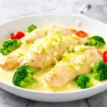creamy lemon garlic chicken - featured image