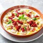 creamy sun-dried tomato tortellini - featured image