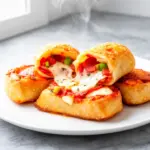 crispy air fryer pizza rolls - featured image