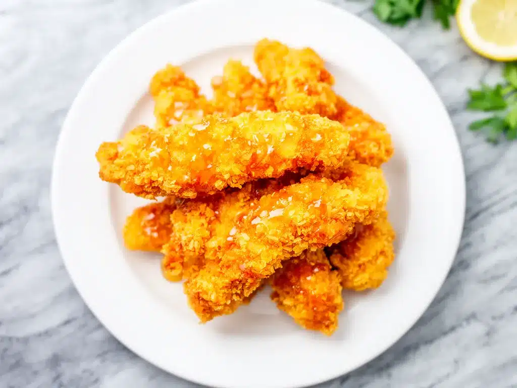 Crispy Baked Honey Mustard Chicken Tenders: Better Than Takeout 4 crispy baked honey mustard chicken tenders preparation steps