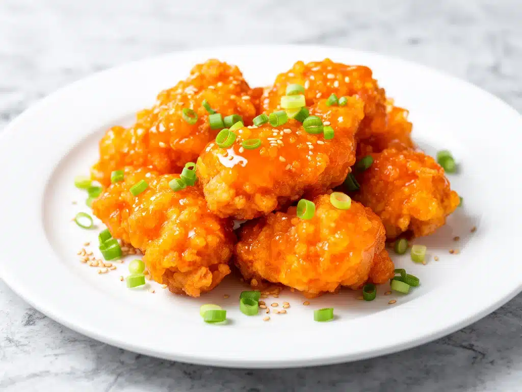 crispy orange chicken - featured image