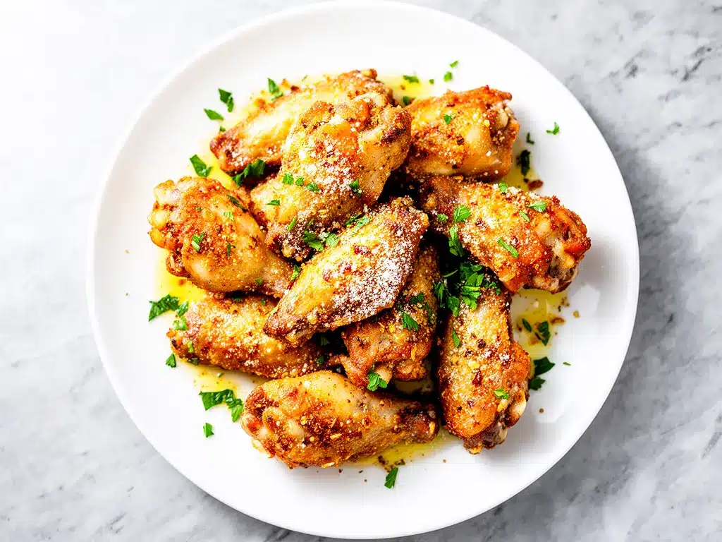 Crispy Oven-Baked Garlic Parmesan Wings: 5 Easy Steps 4 Crispy Oven-Baked Garlic Parmesan Wings preparation steps
