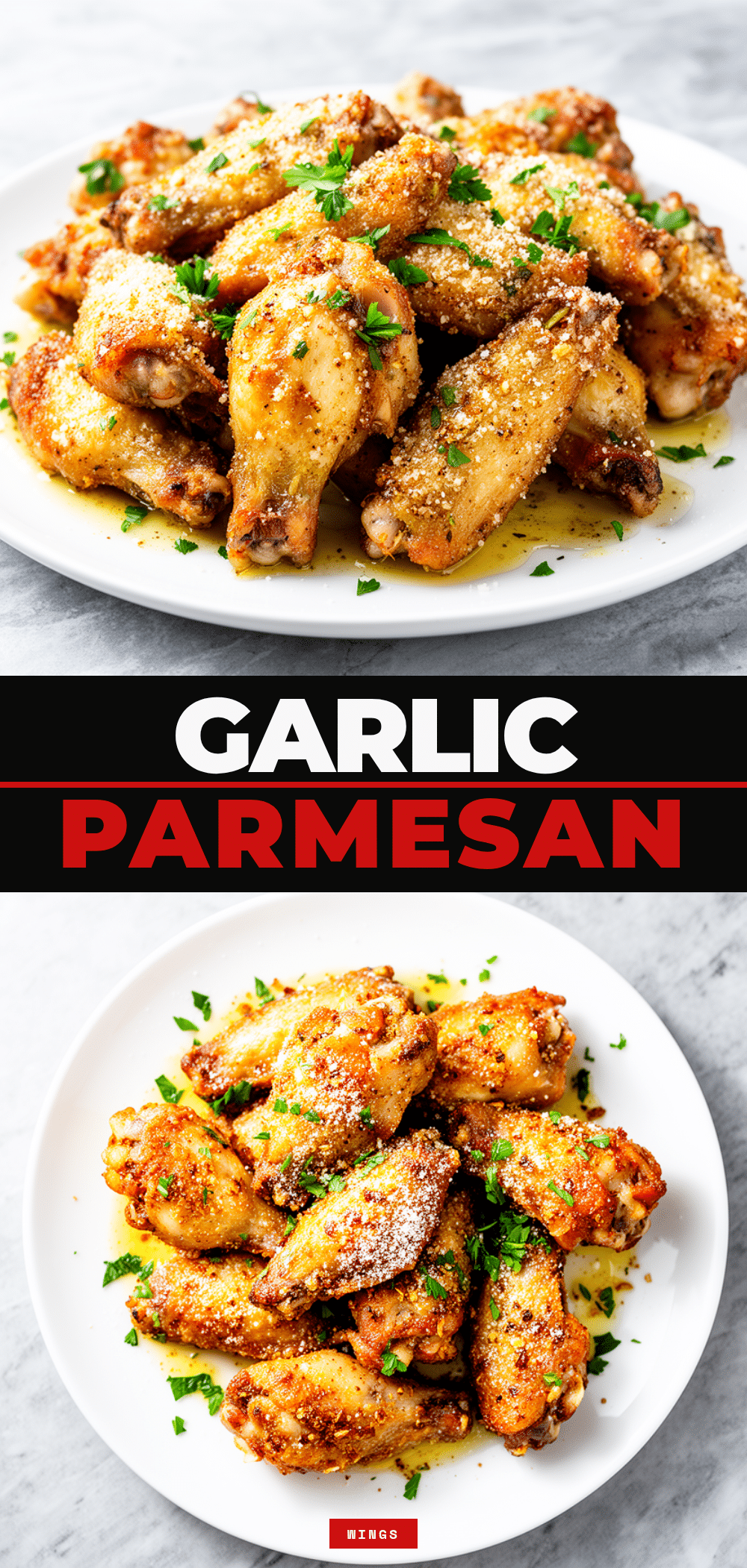 Crispy Oven-Baked Garlic Parmesan Wings: 5 Easy Steps 5 Crispy Oven-Baked Garlic Parmesan Wings recipe