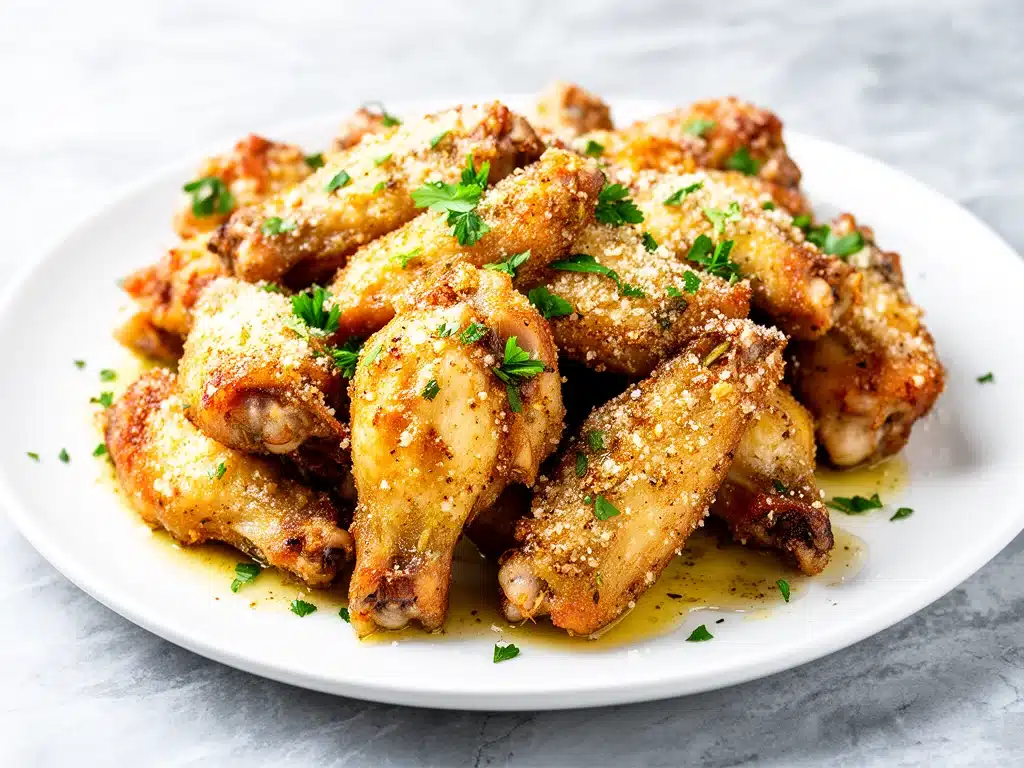 Crispy Oven-Baked Garlic Parmesan Wings - featured image