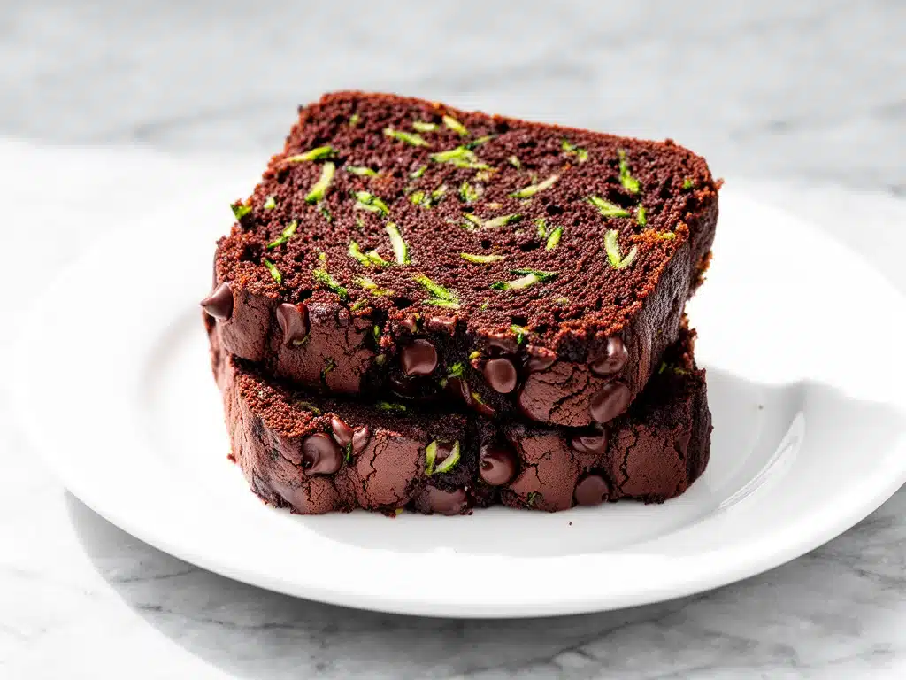 double chocolate zucchini bread - featured image