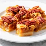 fall brown butter maple pecan pie bars - featured image