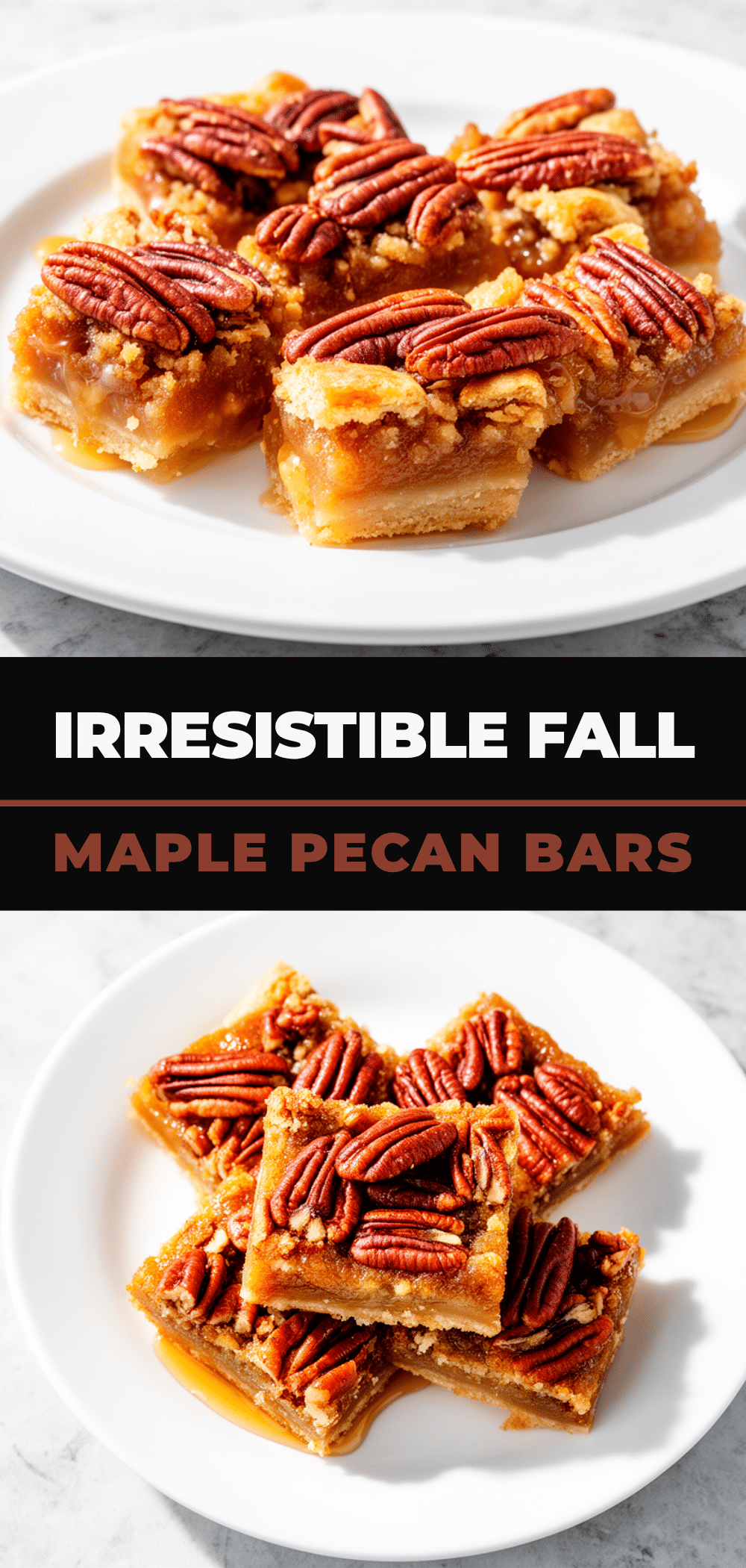 Fall Brown Butter Maple Pecan Pie Bars Easy Recipe with Simple Ingredients 5 fall brown butter maple pecan pie bars recipe