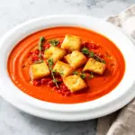 fall creamy roasted tomato soup - featured image