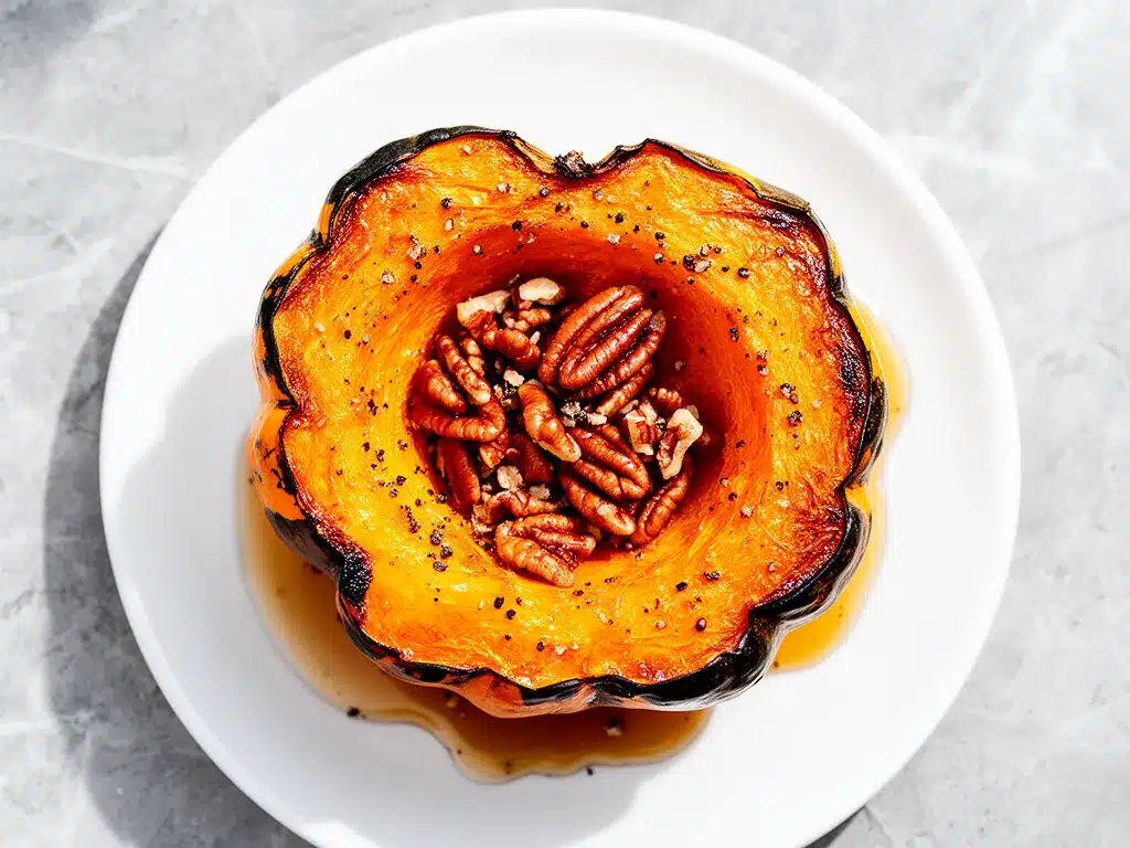 Fall Maple Glazed Roasted Acorn Squash Recipe Easy Perfect for Weeknights 4 fall maple glazed roasted acorn squash preparation steps