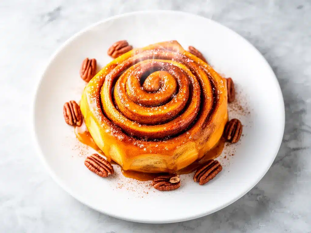 Fall Pumpkin Cinnamon Roll Bake Recipe Easy Gooey Layers Your Family Will Crave 4 fall pumpkin cinnamon roll bake preparation steps
