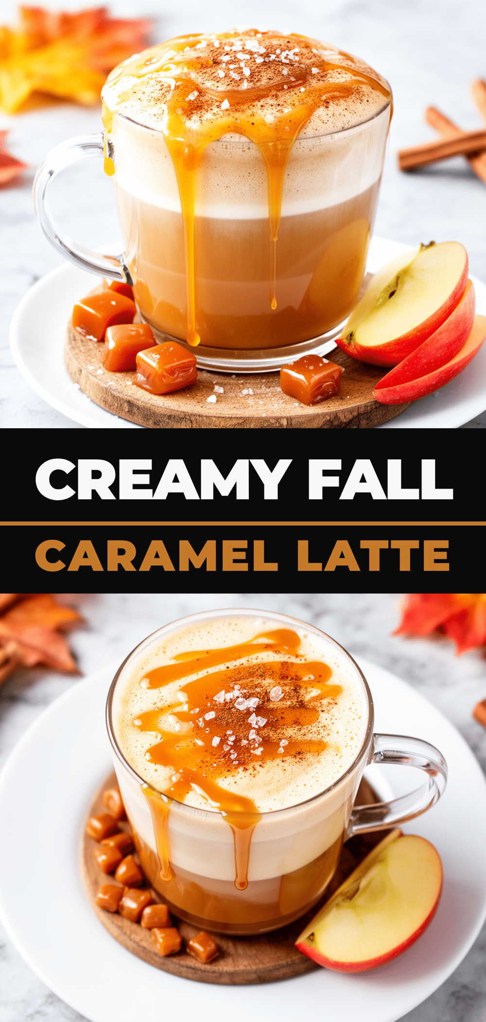 Fall Salted Caramel Apple Cider Latte Recipe Easy Homemade with Simple Ingredients 5 fall salted caramel apple cider latte recipe