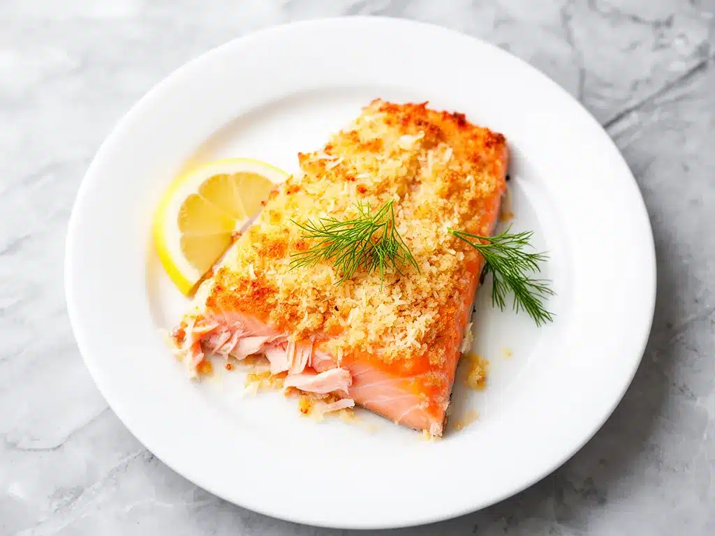 Flaky Garlic Parmesan Crusted Salmon: 30-Min Easy Weeknight Dinner 4 flaky garlic parmesan crusted salmon preparation steps