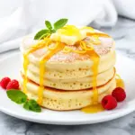 fluffy lemon ricotta pancakes - featured image