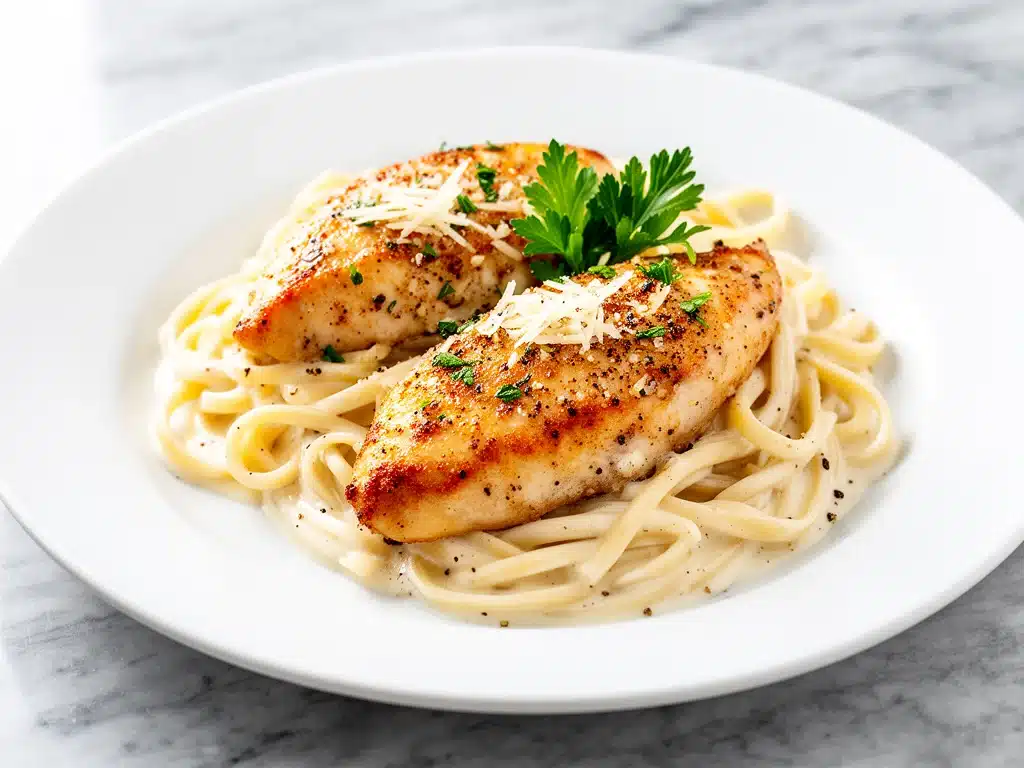 garlic butter chicken bites - featured image