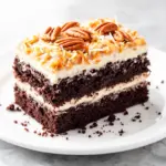 german chocolate cake recipe - featured image