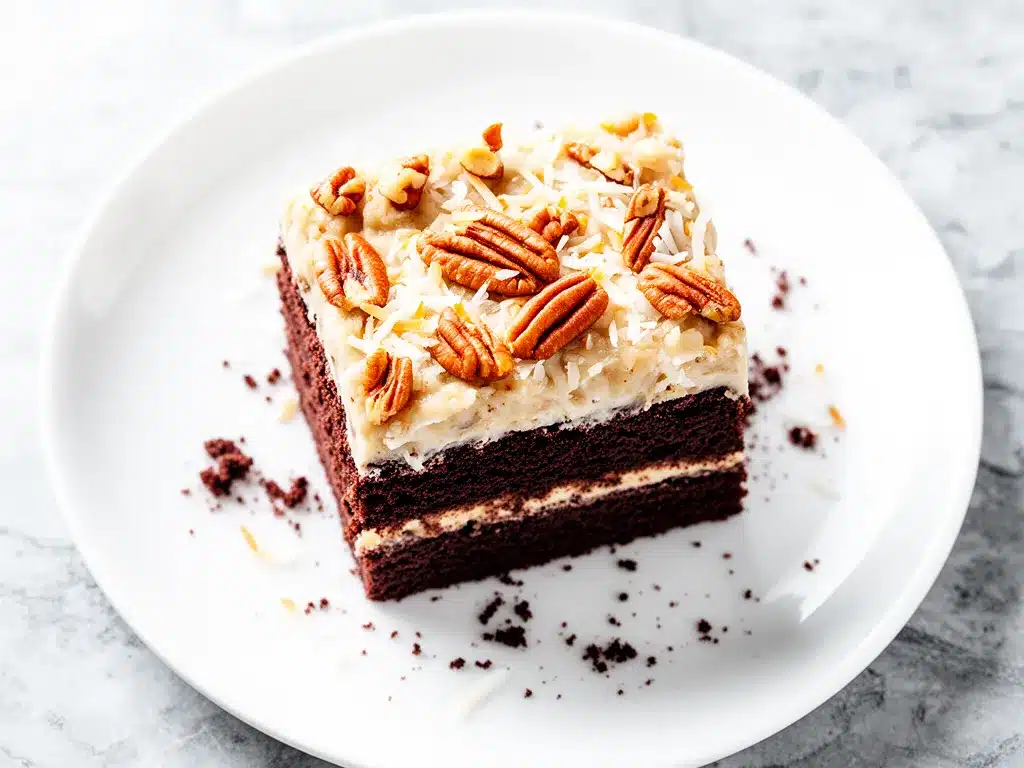 German Chocolate Cake Recipe with Easy Coconut Pecan Frosting Everyone Loves 4 german chocolate cake recipe preparation steps