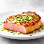 honey garlic butter pork chops - featured image