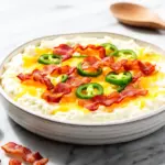 hot cheesy bacon jalapeno cream cheese dip - featured image