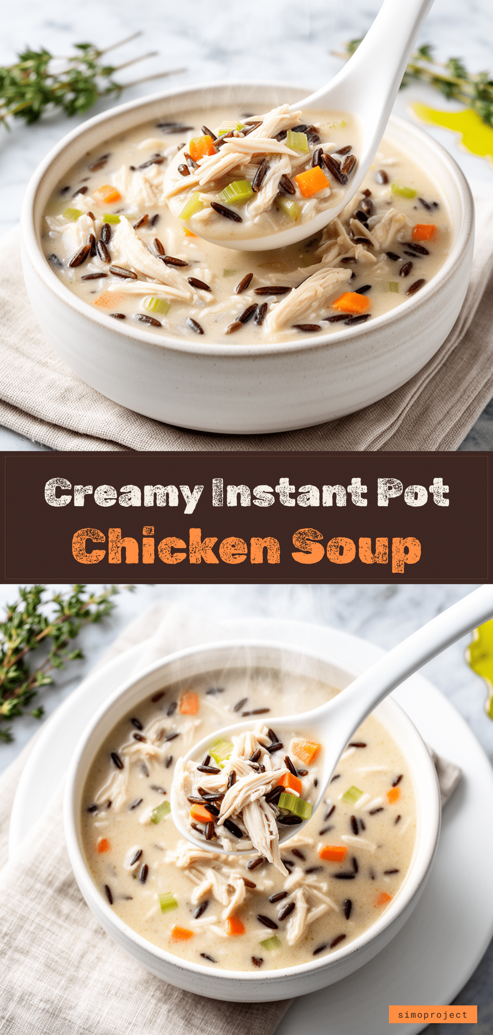 Instant Pot Chicken and Wild Rice Soup: Easy Creamy Family Favorite 5 Instant Pot chicken and wild rice soup recipe