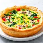 loaded veggie breakfast quiche - featured image