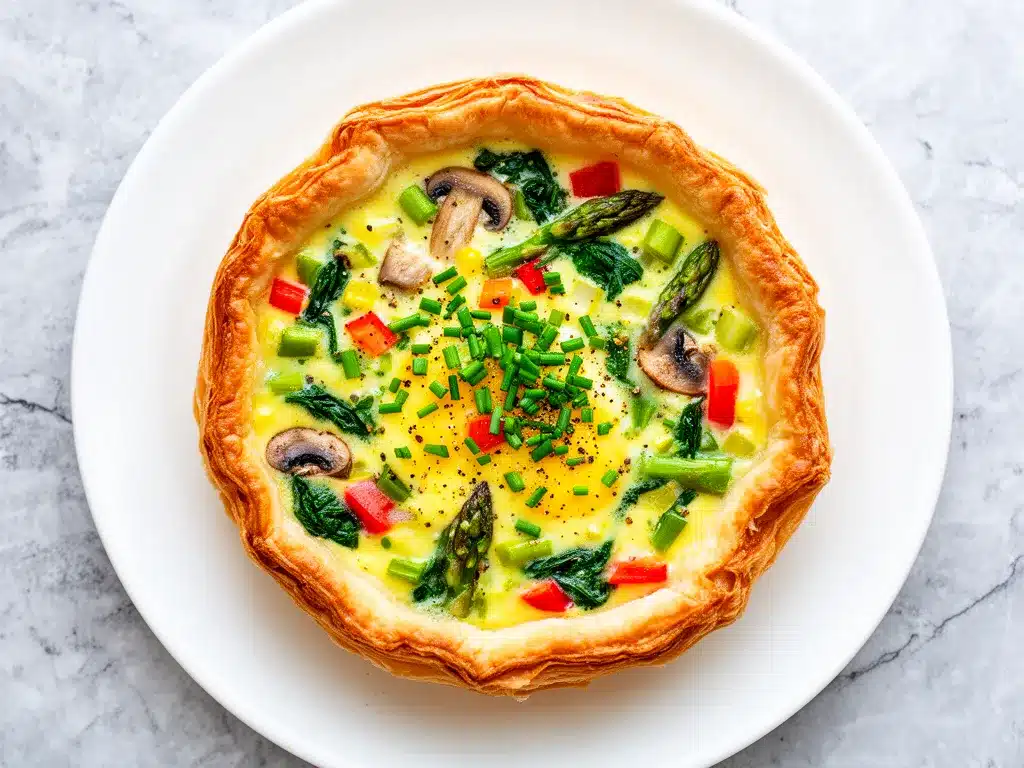Loaded Veggie Breakfast Quiche: 10 Easy Weekend Brunch Recipe 4 loaded veggie breakfast quiche preparation steps