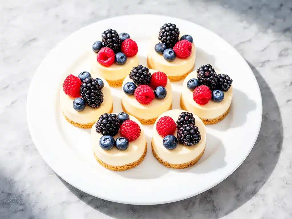 Mini Cheesecake Bites with Berry Topping Easy Homemade Recipe Your Family Will Crave 4 mini cheesecake bites with berry topping preparation steps