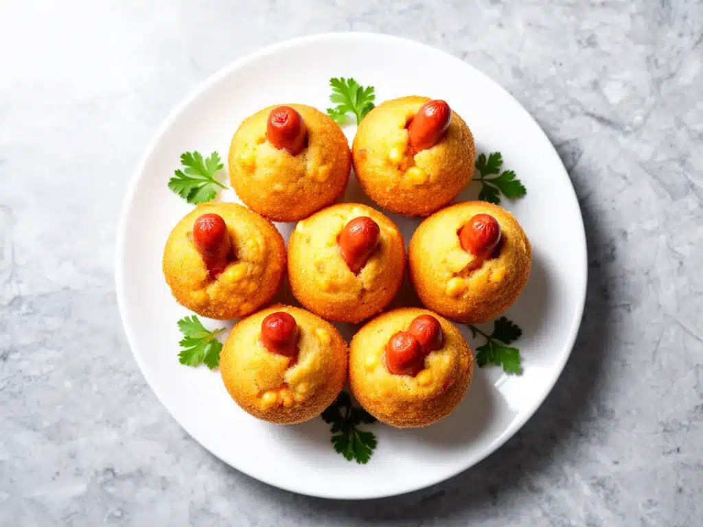 Back-to-School Mini Corn Dog Muffins Easy Recipe for Busy Weeknights 4 mini corn dog muffins preparation steps