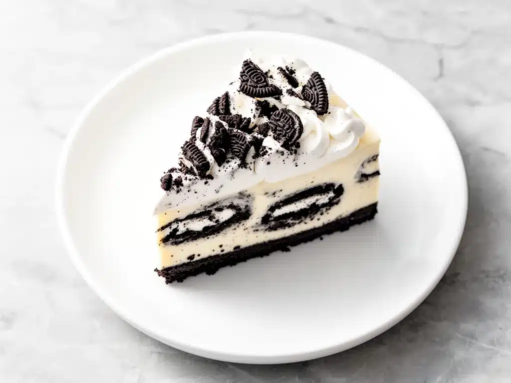 No-Bake Oreo Cheesecake Recipe Easy Extra-Creamy Dessert to Make on Repeat 4 no-bake Oreo cheesecake preparation steps