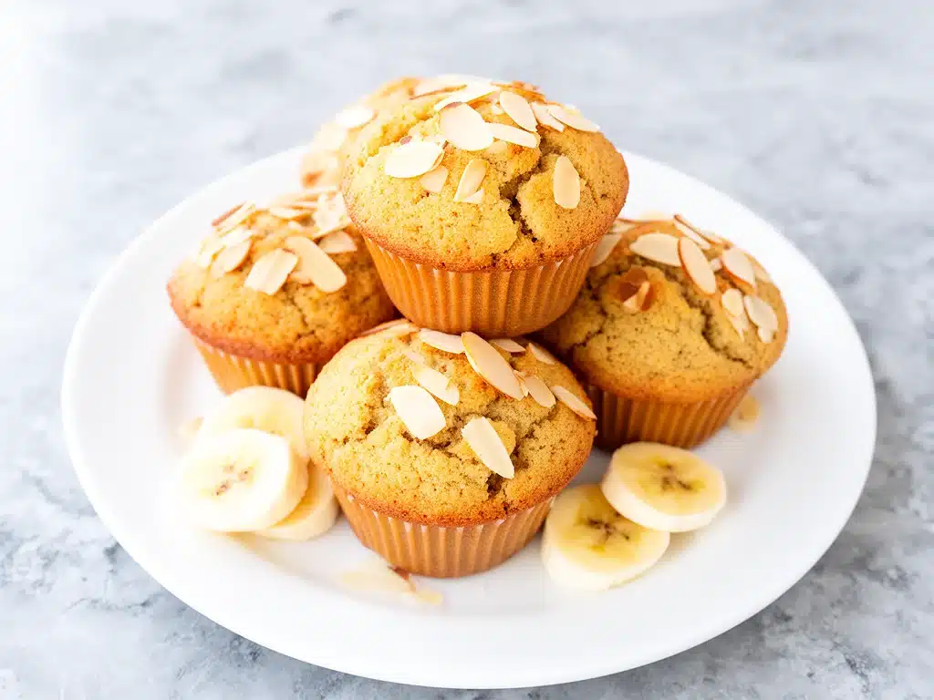 paleo almond flour banana muffins - featured image