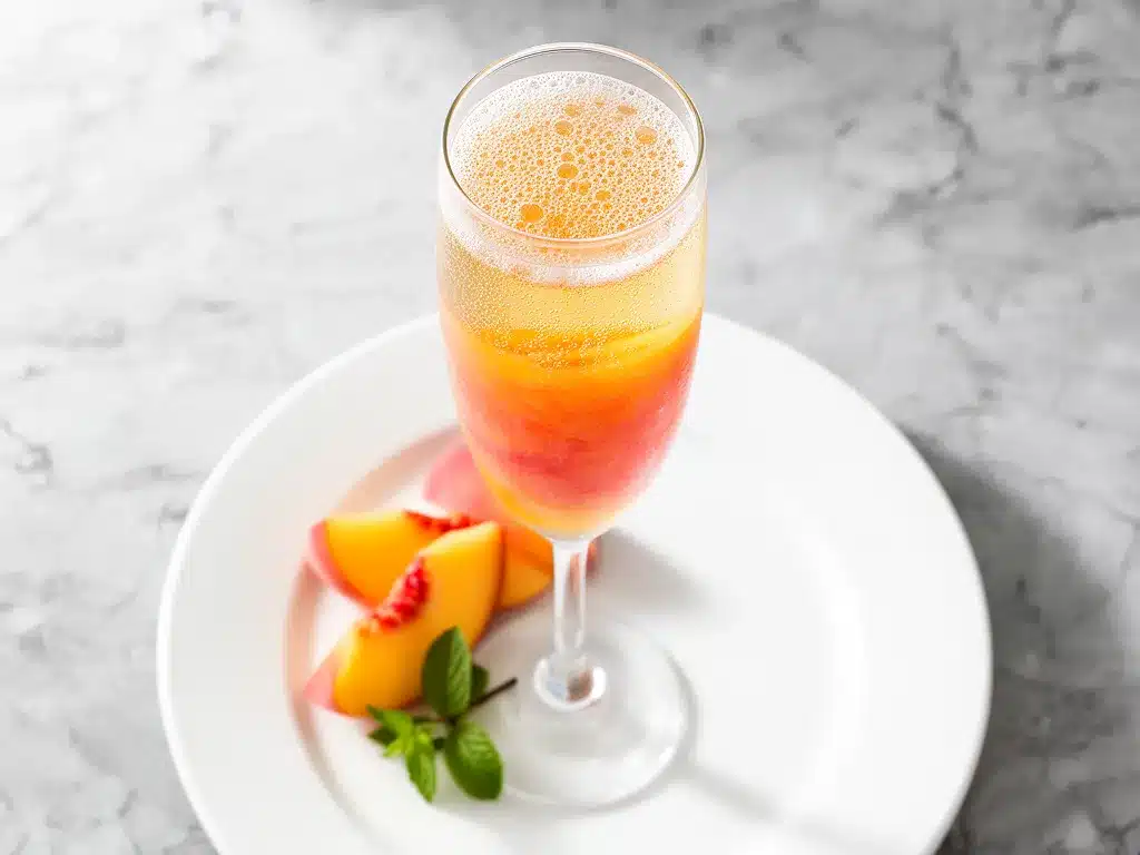 Peach Bellini Recipe Easy Fresh Puree for Busy Weeknights 4 Peach Bellini recipe preparation steps